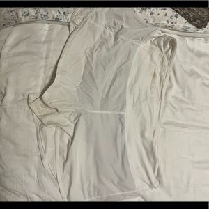 White Lululemon shorts 4 inch inseam